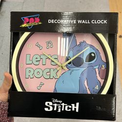 NWT Disney Stitch Decorative Wall Clock