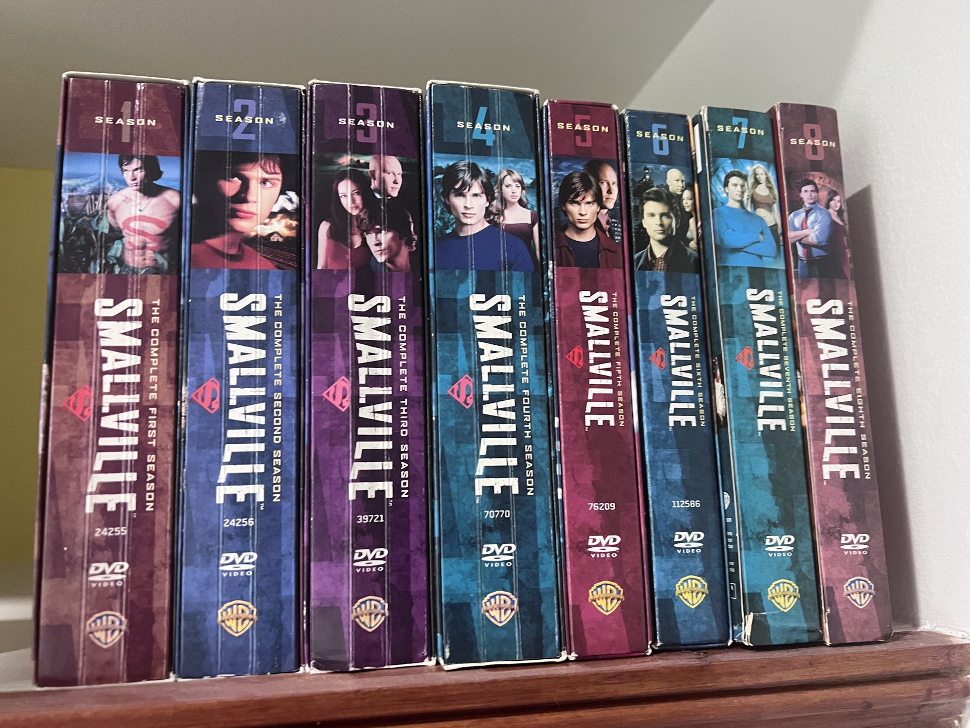 Smallville DVDs Seasons 1-8