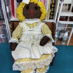 Black Raggedy Ann Doll