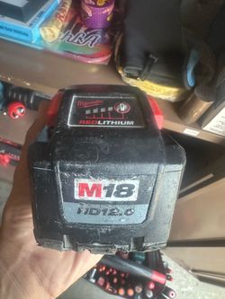 USED MILWAUKEE 12AH BATTERY
