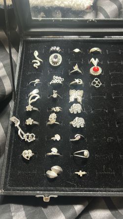Solid silver women rings
