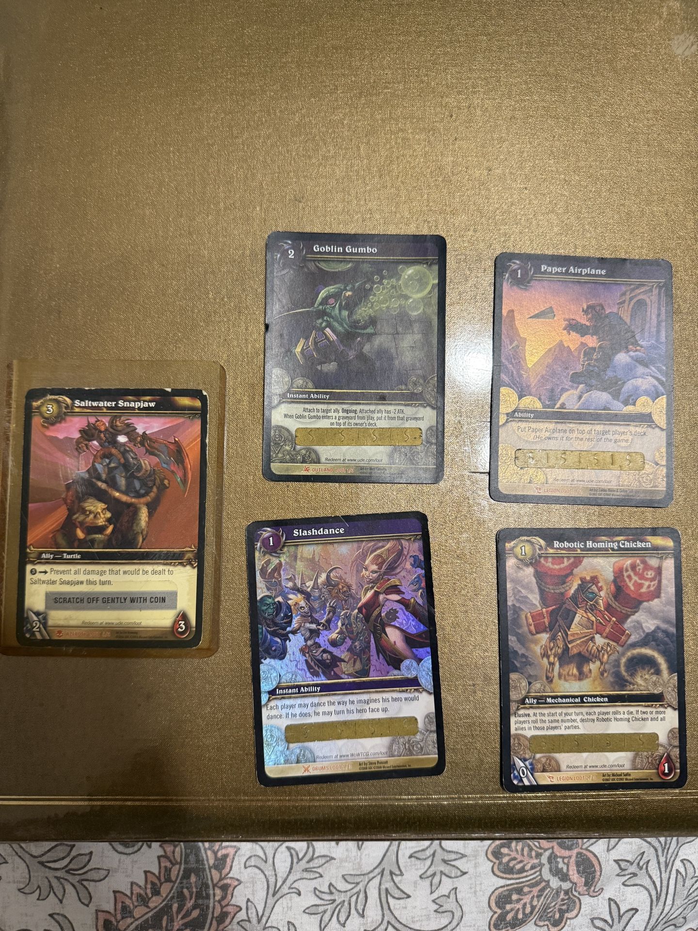 WoW World of WarCraft trading cards - unscratched