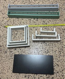 9-Piece Floating Wall Shelf Lot – Multiple Sizes & Colors