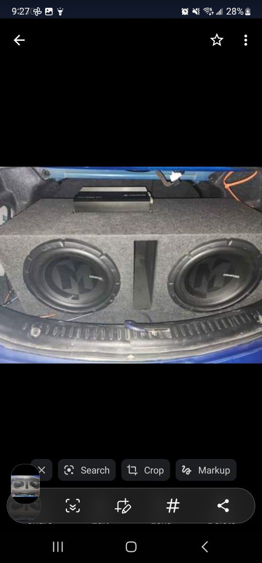 Memphis Subwoofers And Amp