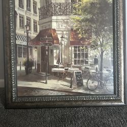 Framed Painting "The Crepe"   34" x 34”