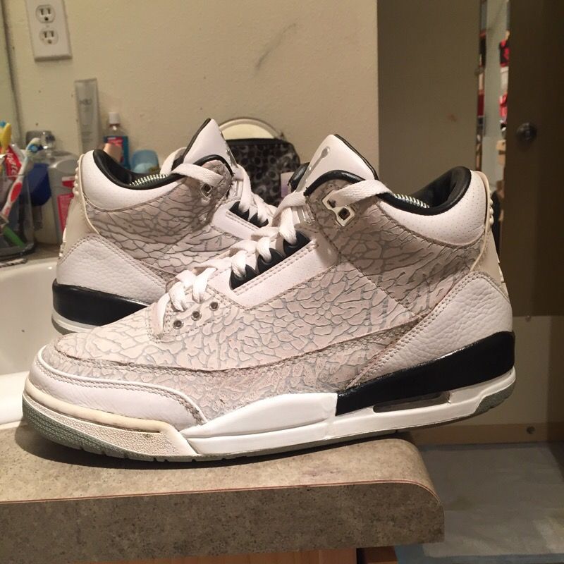 White flip 3s