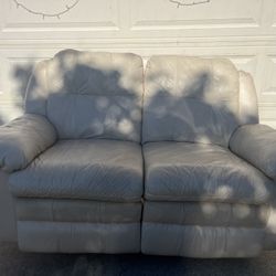 Leather Couch With Recliner 2 Seater