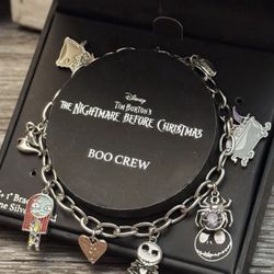 Disney Nightmare Before Christmas Charm Bracelet. new 