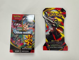 Pokémon Pokemon cards chaos rising booster bundle and pitch black pack trading card game tcg