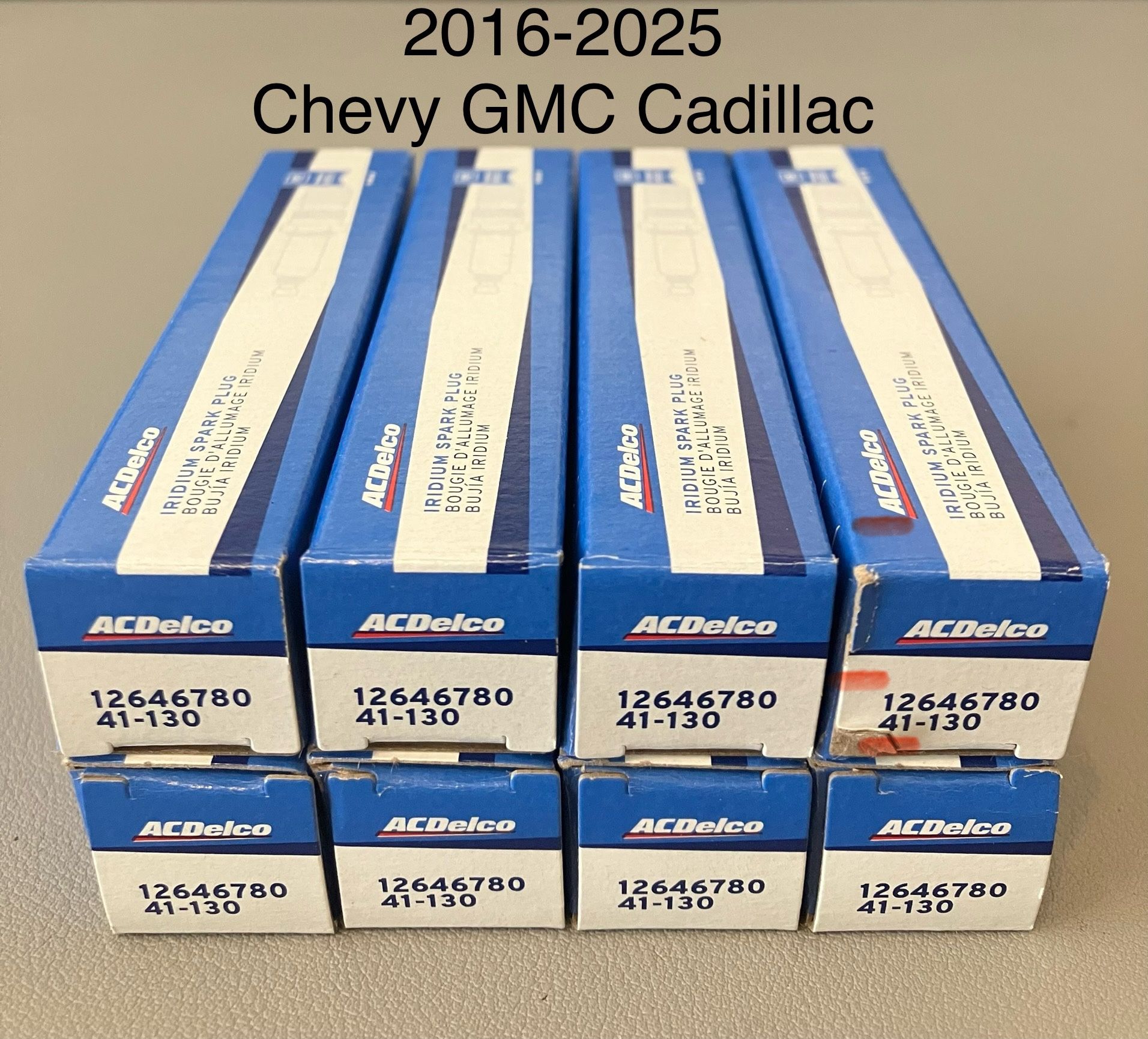 41-130 ACDelco GM Genuine Parts Iridium Spark Plugs - 8 Pack