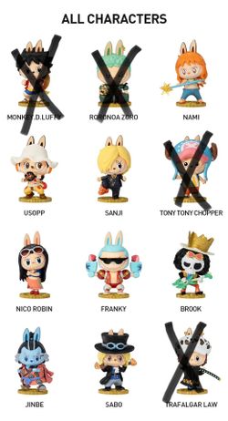 POP MART Labubu The Monster X One Piece Figure Series *New* *Open Box Only* *100% Authentic*