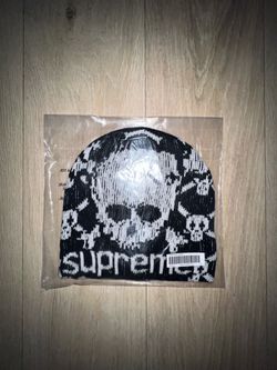 Supreme Vanson Leathers Skull Beanie “Black”