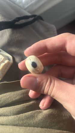 Real Ivory Onyx Ring with genuine gold silver