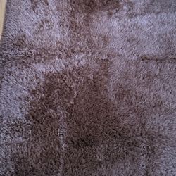 Noahas Large Fluffy Brown 6x9 Area Rug