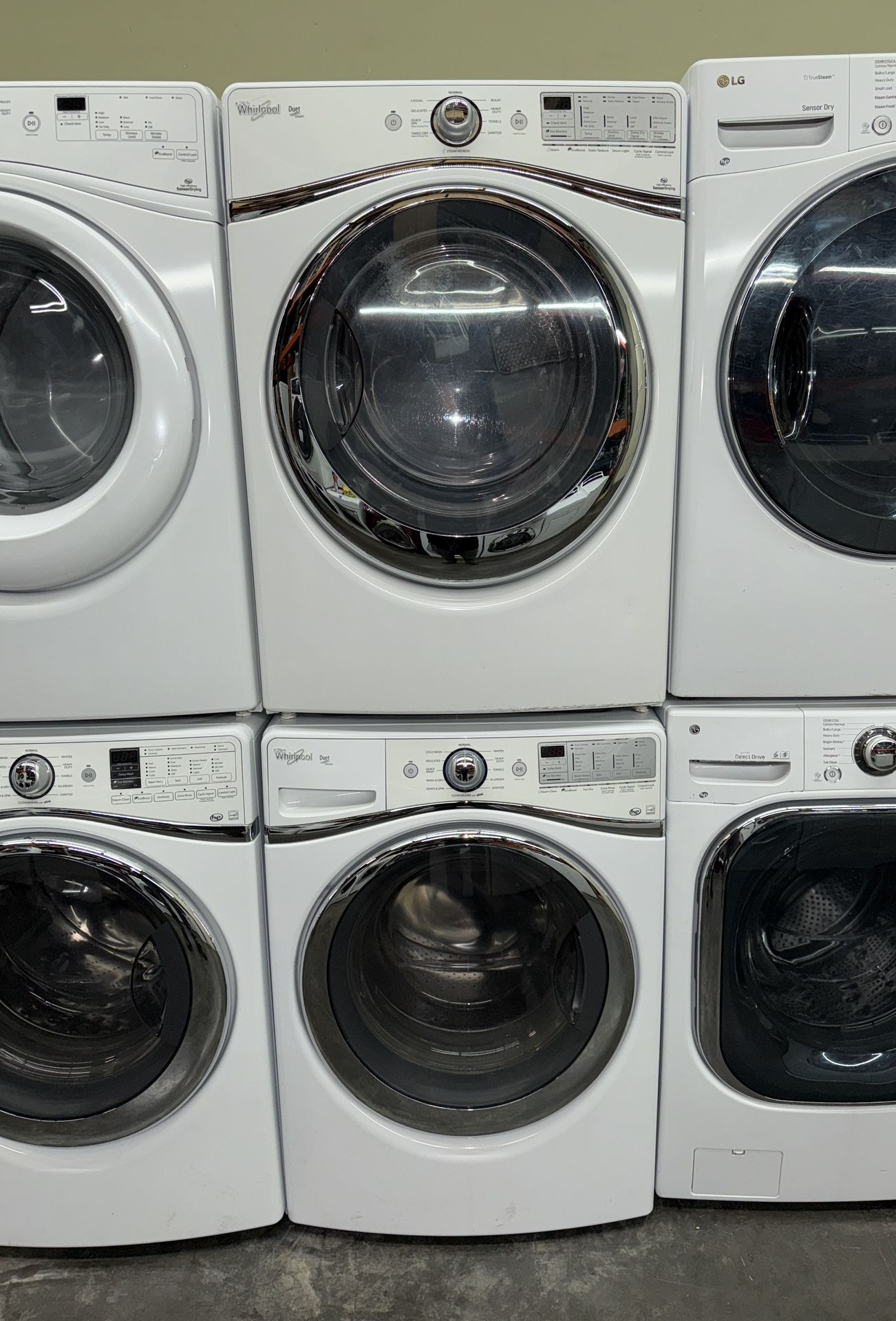 WHIRLPOOL XL CAPACITY ELECTRIC WASHER & DRYER