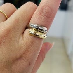 10k Two Tone Ring 