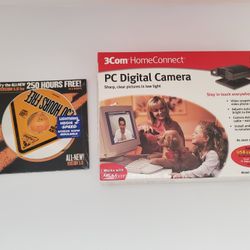 3Com HomeConnect PC Digital Camera with AOL 5.0 250 hours sealed CD-ROM