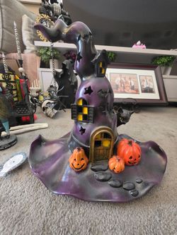 Halloween Witches Hat Light Up & Sound