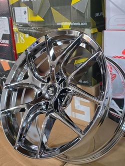 18x8.0 NEW CHROME DEGEN WHEELS/RIMS. 5X114.3