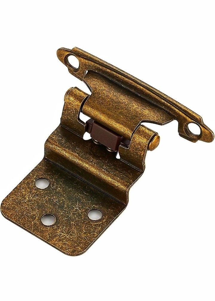 Ravinte 50 Packs 25 Pairs 3/8" Inset Antique Brass Cabinet Hinge, Self-Closing HingesRavinte 50 Packs 25 Pairs 3/8" Inset Antique Brass Cabinet Hinge,