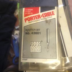 Porter Cable Router Bits (brand New)