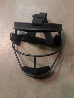 Black Softball Fielder's Face Mask