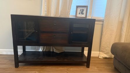 Dark Wood console table sideboard entry way table