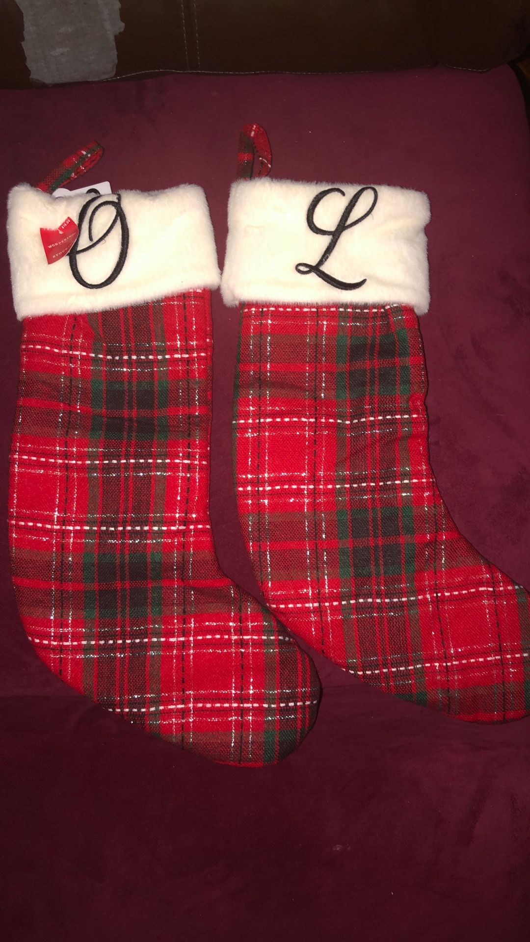 Free Stocking’s With Initial’s O And L