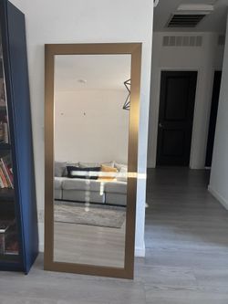 Large Golden Mirror