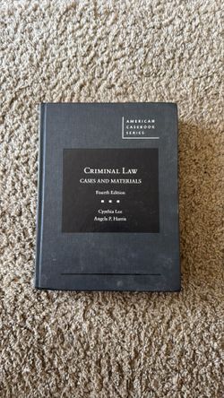 Criminal Law : Cases and Materials