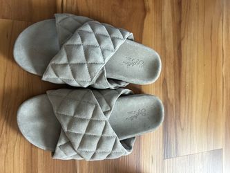Seychelles Quilted Suede Slide Sandals