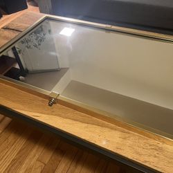 Rejuvenation Brass Framed Mirror 