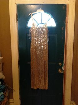 Vintage gold sequence dress