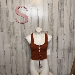 Brown Crop Top 