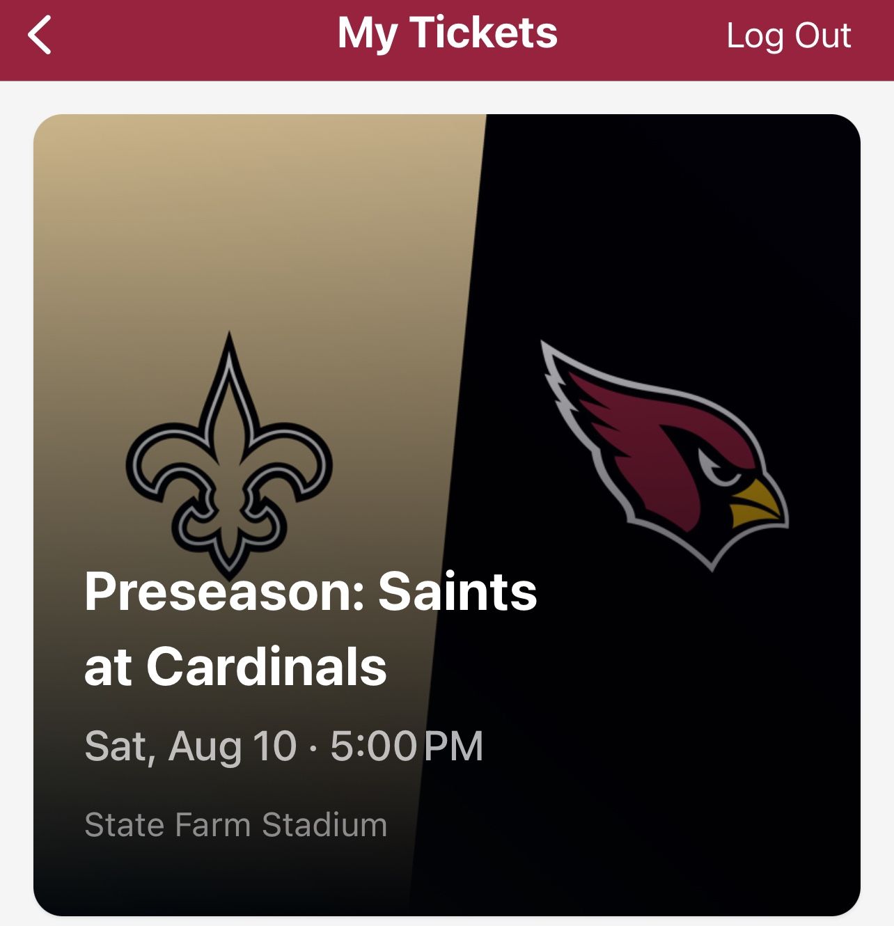 Saints vs Cardinals