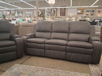 Luxurious Powered Sofa & Loveseat Set.
