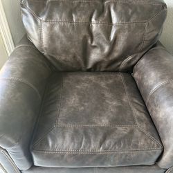 Luxury 3 Set Leather Couch 