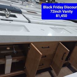 BLACK FRIDAY SALE! 72inch Bathroom Vanities $950 & UP