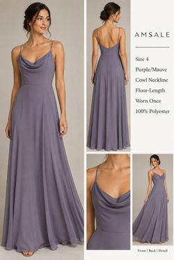AMSALE Formal Dress – Size 4 – Purple/Periwinkle
