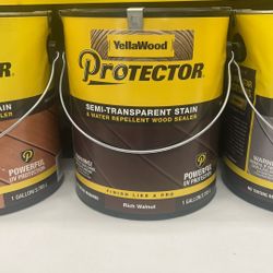 Yellawood Semi-Transparent Stain, Rich Walnut