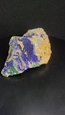 Azurite and malachite mineral specimen