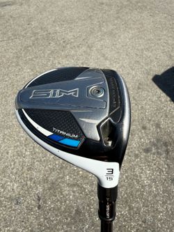 Taylormade sim ti titanium 3 wood fairway wood sim max taylor made