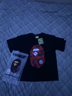 red n black camp bape