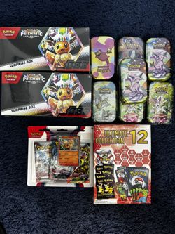 Pokemon Sealed Products 300$ Prismatic, 151 And Scarlet Violet 