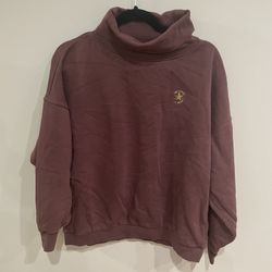 Converse All Star Women Maroon Pullover Sweater Size Medium