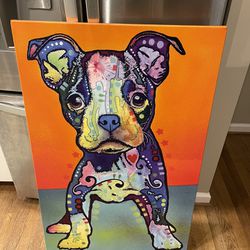 Puppy Painting Canvas
