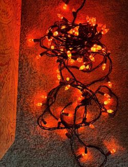 Orange String Lights !!
