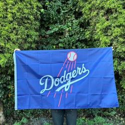 Los Angeles Dodgers Blue 3x5 House Flag Banner