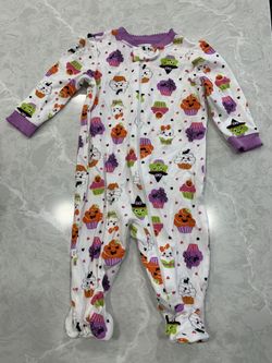 Infant Girl Halloween Themed Onesie Size 0-3M