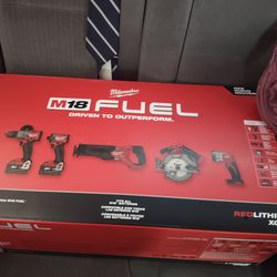 MILWAUKEE 5 TOOL COMBO  KIT M-18